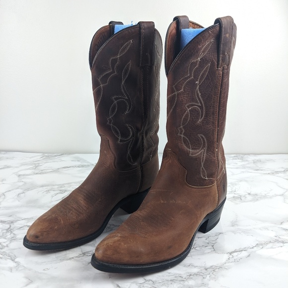 Frye Shoes - Frye Brown Western Cowboy Boots - size 8.5